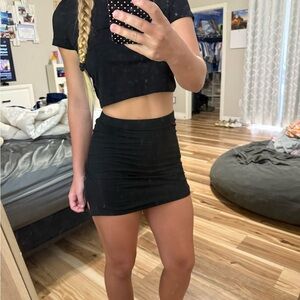 Elegant Black Mini Skirt